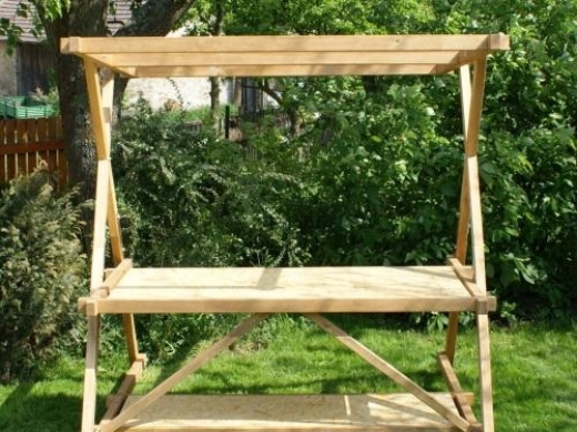 Prodejní stánek, skládací dřevěný 2x2m